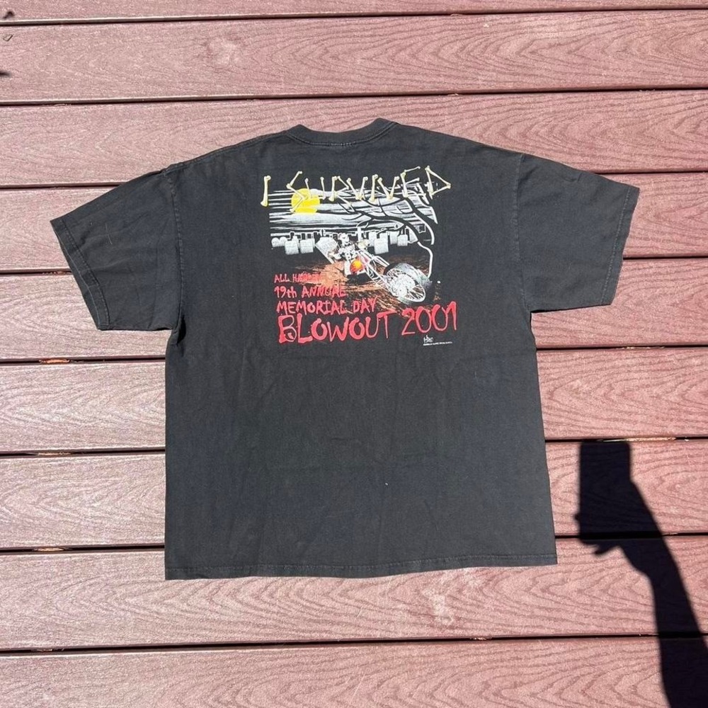 Vintage Harley-Davidson Meetup "2001 Memorial Meet" Graphic T-Shirt